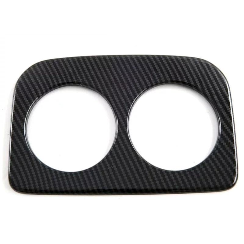 For Subaru Forester 2025 Accessories ABS Carbon Fiber Car Rear Seat Water Cup Holder Frame Cover Sticker Trim Styling