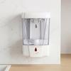 ABS Engineering Plastic Automatic Soap Dispenser Touchless Wall Mounted Liquid Soap Container 700ml Capacity White