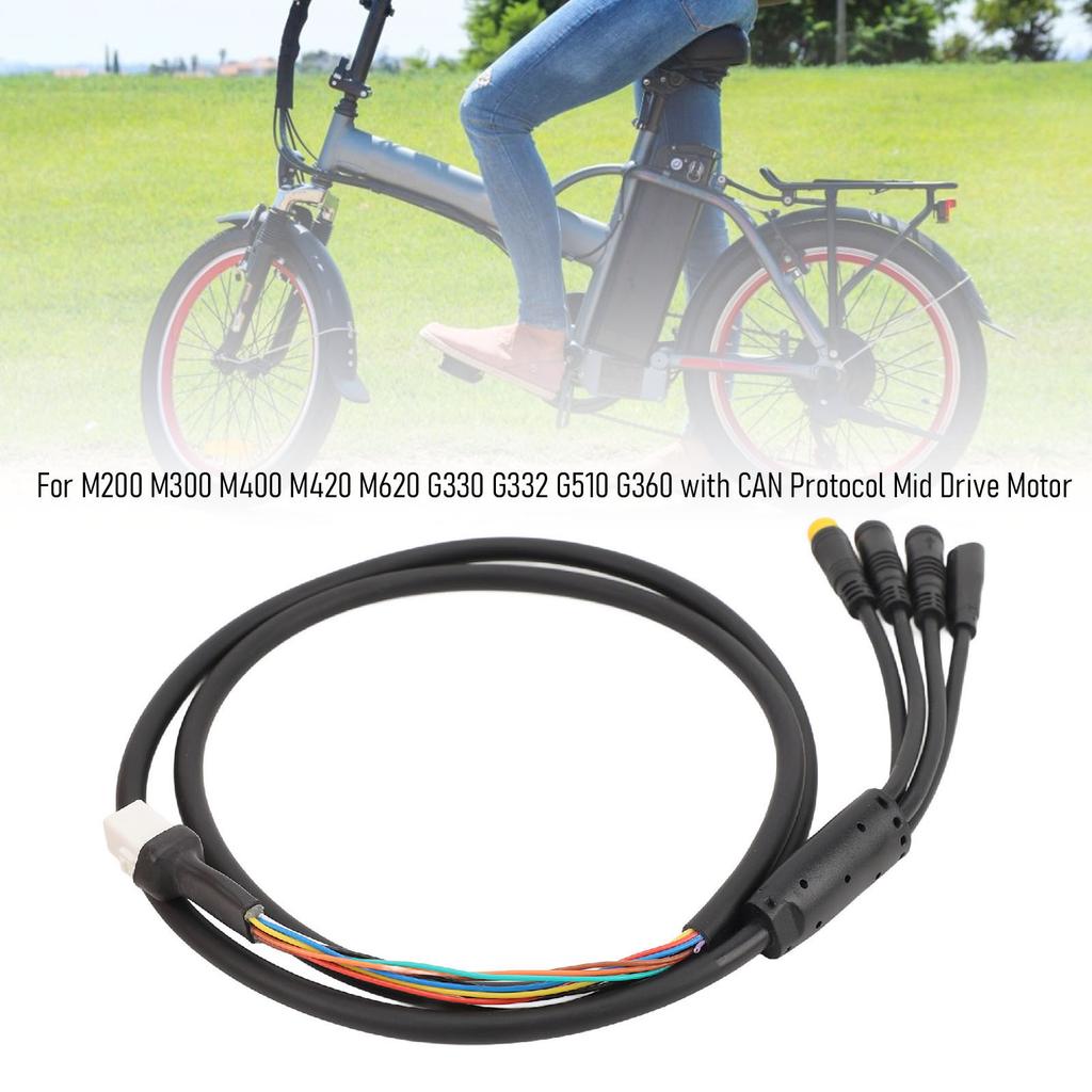 Electric Bike Extension Cable Mid Drive Motor Wire Harness for M200 M300 M400 M420 M620 G330 G332 G510 G360 CAN Protocol