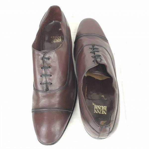 80er-90er Vintage/NUNN BUSH/Leder Balmoral Straight Tip/10E/27.5/Rötlich Braun/Kleid-/Businessschuhe(GEBRAUCHT)