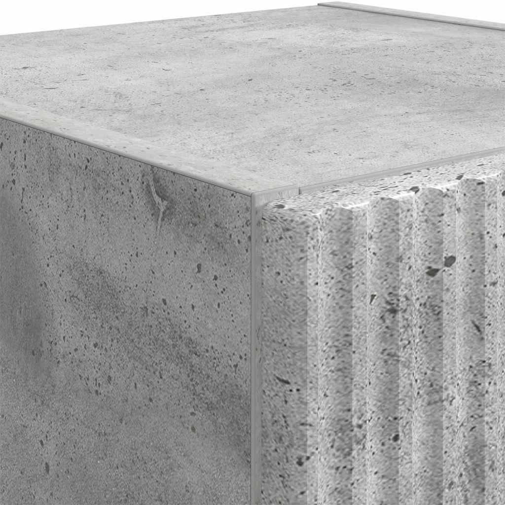 Wall Mounted TV Cabinet in Concrete Look 30 x 31 x 100 cm Engineered Wood