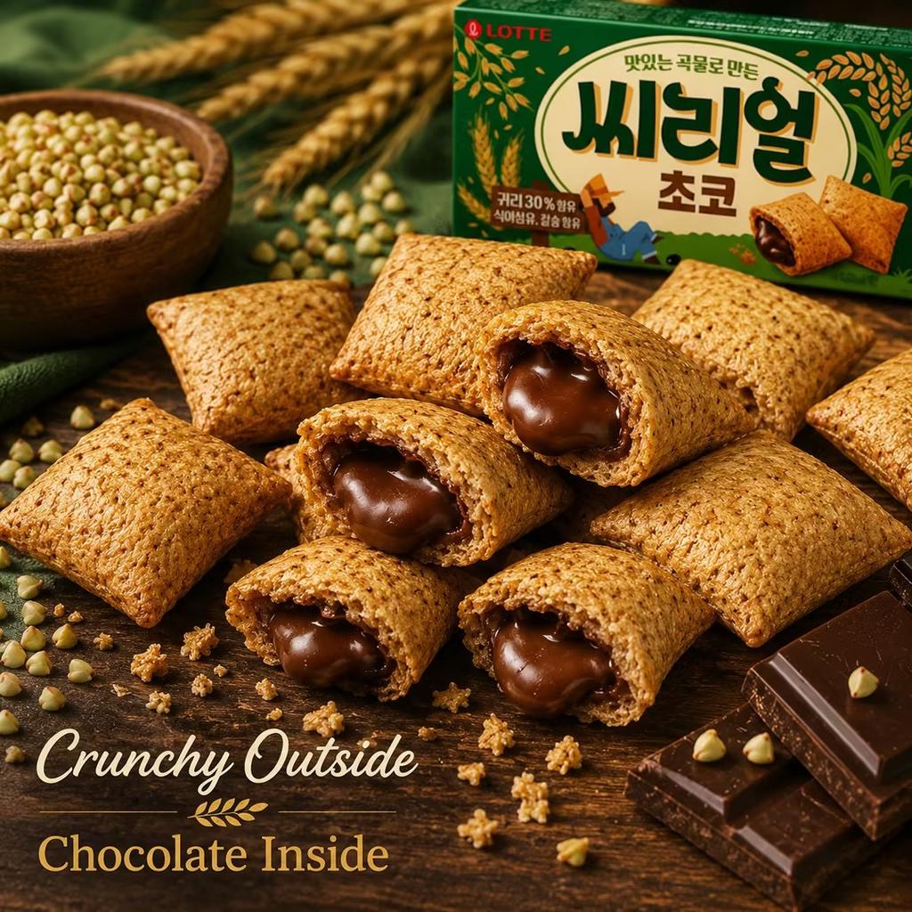 Lotte Buckwheat Compound Chocolate Coated Biscuits 42g