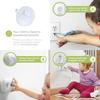 10/20/30/40/50pcs Outlet Covers Baby Proofing Safety Child Secure Electric Plug Protectors with Hidden Handle Square Socket
