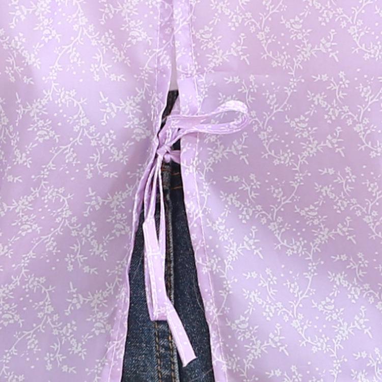 Women's Long Sleeve Waterproof Korean Fashion Apron for Kitchen Cleaning