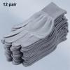 12Pair Breathable Nylon Gloves Non-slip Work Gloves For Cycling Fishing Camping Unisex Work Protection Labor Protection Gloves