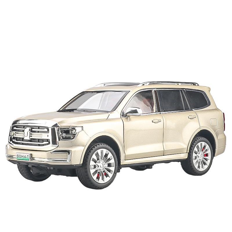Nowy 1/24 Czołg 500 Hi4-T Terenowy Metalowy Odlewany Model Samochodu Zabawka Dźwięk i Światło Zabawka dla Dzieci Kolekcjonerski Prezent Urodzinowy