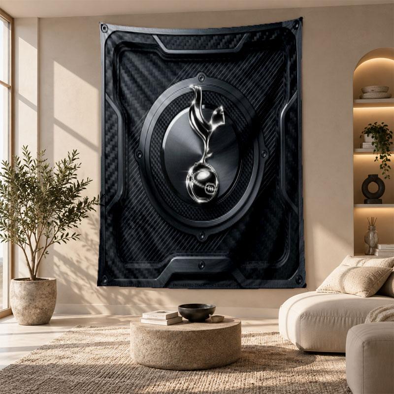 Arazzo Decorativo, Arte da Parete Stampato Tottenham Hotspur, Appeso a Parete Leggero per Sfondo Camera da Letto