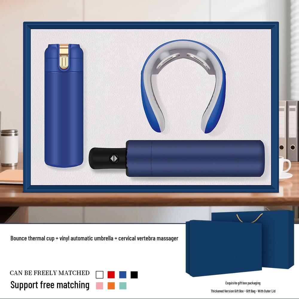 Custom Logo Insulated Mug Gift Set for Company Events and Customer Souvenirs