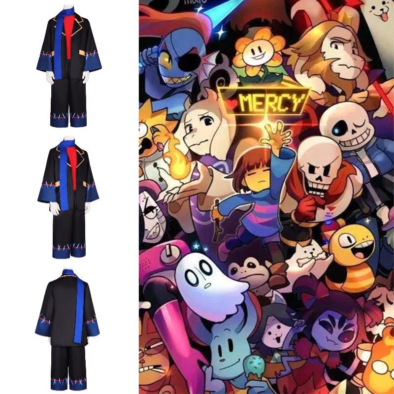 Undertale Game Frisk Cosplay Costume  Peripheral Polyester Material Black Outfit