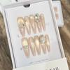 Hand-made Armor High-end Sense of Light-chasing Cat Eyes Jindalai Flower Bursting and Crushing Diamond Dongzhou Diamond Nail Art