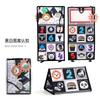 Baby Can'T Tear Desk Calendar Cloth Book Fun Mirror Toy 0-3 Years Old Early Education English Letter Black And White Color Cloth Book