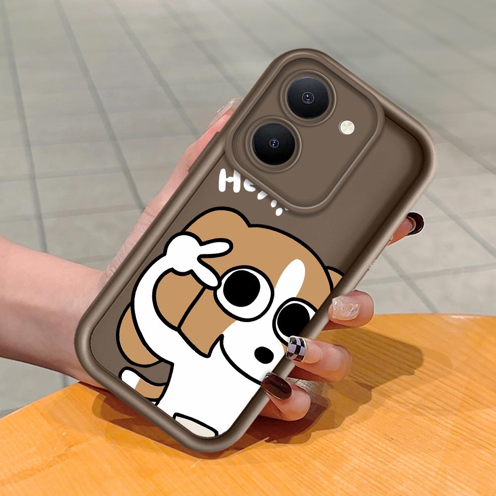 

Мягкий силиконовый квадратный чехол с рисунком лестницы для телефона, полное покрытие, противоударный защитный резиновый чехол для камеры для Vivo Vivo V17 Russia коричневый