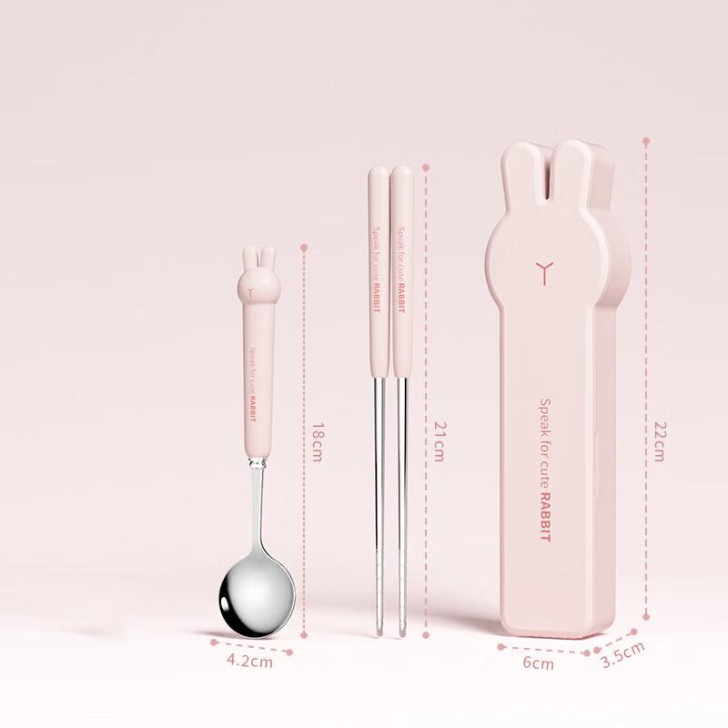 Qiewei Portable 316 SS Chopsticks & Spoon Set