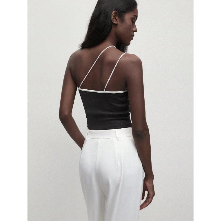 New Summer Casual Temperament Slim Fit Sexy Vest T-Shirt Sleeveless Suspender Versatile Top Strapless Women