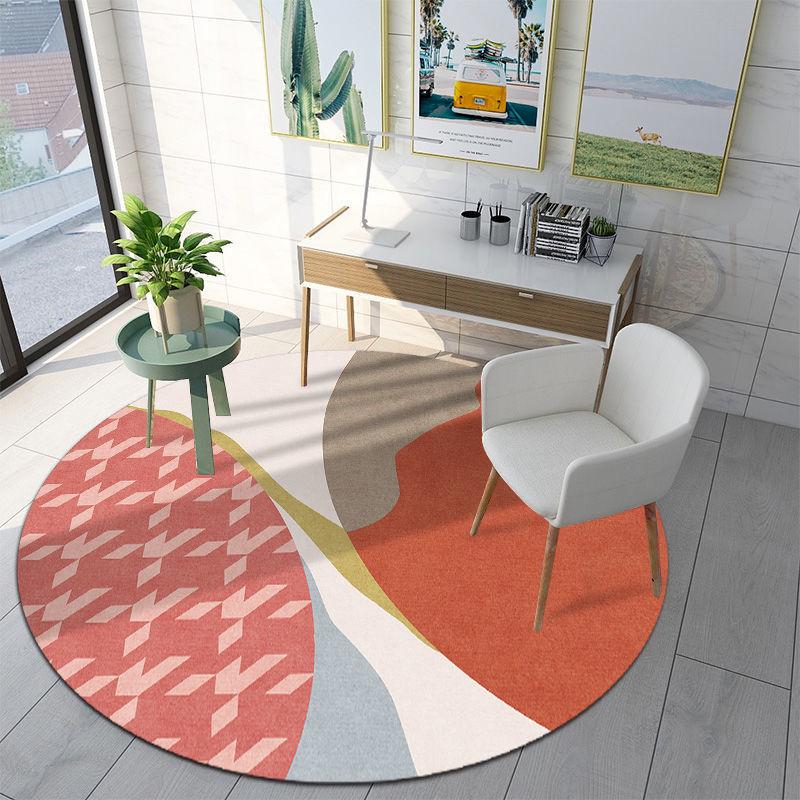Round Living Room Living Room Washable Printed Rug Queen Bedside Bedroom Rug Home Decor Rug Alfombra
