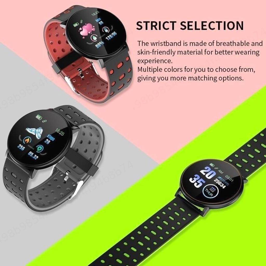 Buy IP67 Waterproof 119Plus Smart Bracelet Watch Heart Rate Sports