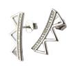 Les Trésors De Lily [P1224] - Silver Earrings 'Triangles' Silver White (rhodium Plated) - 20x7 Mm