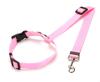 Solid Color Two-in-one Pet Car Seat Belt Nylon Lead Leash Backseat Safety Belt Adjustable Dogs Harness Collar Pet Accessories