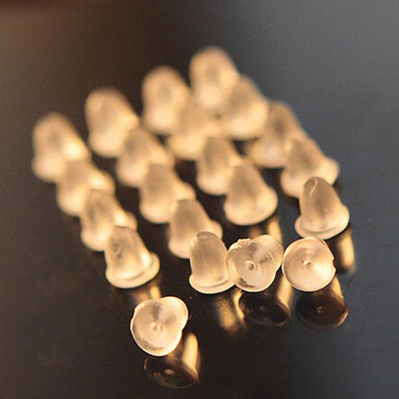 500PCS Silicone Earring Back Plugs Stoppers Ear Post Nuts 4MM Jewelry Findings 500PCS Silicone Earring Back Plugs Stoppers Ear Post Nuts 4MM Jewelry Findings