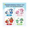 Robocar Poli 4er-Pack: Poli + Amber + Roy + Helly, transformierbare Roboter-Spielzeuge, 10 cm große, transformierbare Actionfiguren, Einsatzfahrzeug-Spielset, Weihnachts- und Geburtstagsgeschenk