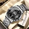 BINBOND Orginal Men's Relojes Waterproof Luminous Quartz Watch For Men Auto Date Stainless Steel Wristwatch Luxury Reloj +Box