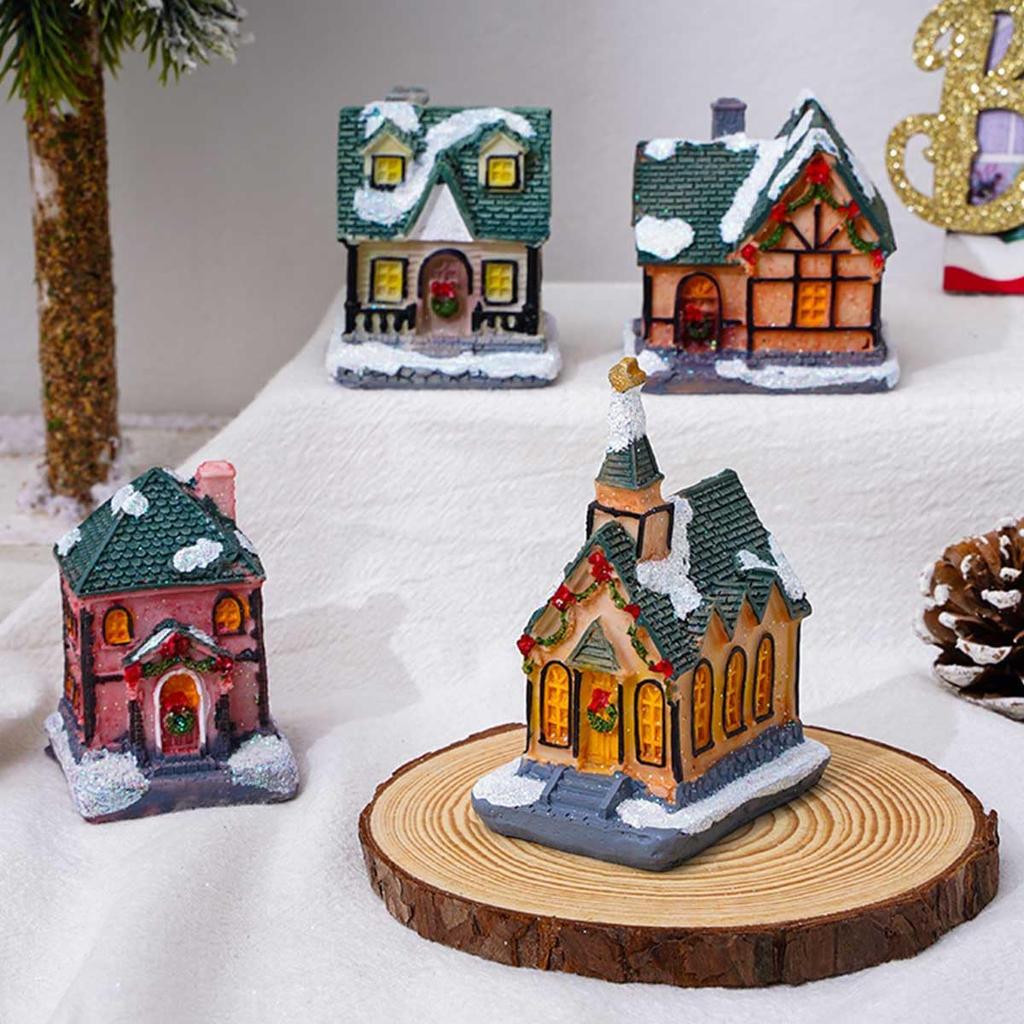 Iikuru Christmas Decorations, Indoor Decor, Accessories, Lights, Ornaments, and Figurines Set (ya195)