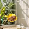 Parrot Stand Perch Feeder Leafs Shape Stand Tray Cage Perch Leafs Shaped Interactive Play Gym Toy Tray Bird Cage Accessories