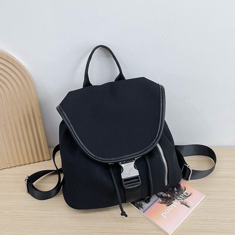 

2025 autumn new backpack women s Korean version of literary and fresh schoolbag leisure large capacity trendy Oxford cloth backpack