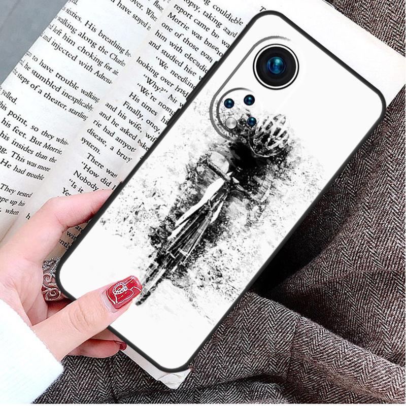 

Ride Mountain Bike Bicycle Art Case For Honor X9a X8a X7a X6a X6 X7 X8 X9 X8b X9b 50 70 90 Magic 5 Lite Magic 6 Pro Cover Honor 90