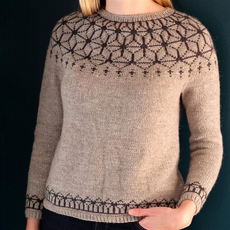 Pull en Tricot à Manches Longues pour Femme, Col Rond, Blocs de Couleurs, Coupe Ample, Tendance, Luxueux, Coupe Décontractée, Amincissant et Polyvalent