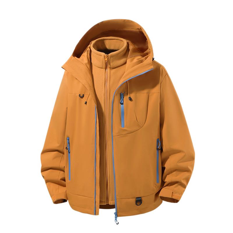 Winddichte 3-in-1 Kapuzenjacke für Damen & Herren - Outdoor Bergwandern & Kletterausrüstung für Frühling & Herbst