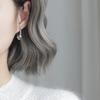 Silver Star Earrings Female Temperament Korean Personality Earrings Gift