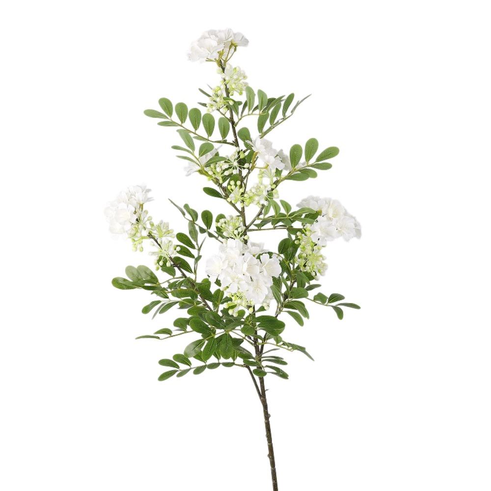 

Fake Floral Artificial Pagoda Tree Flower Green Leaves Faux Flower Branch Valentine s Day белый