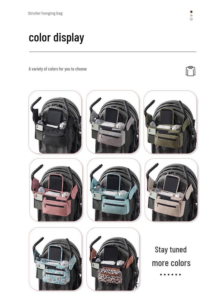 Universal Stroller Hanging Organizer: Versatile Baby Stroller Handbag and Mommy Crossbody Storage
