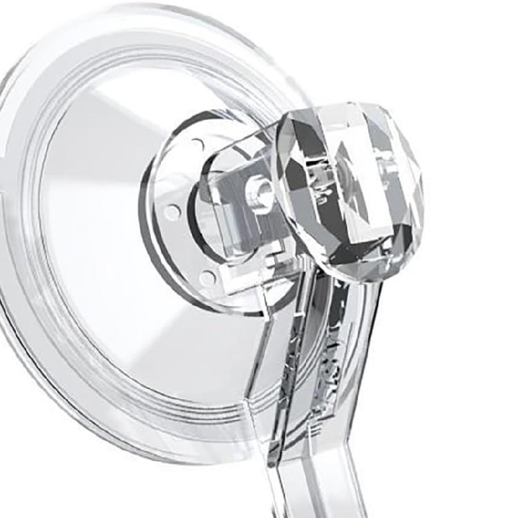 Renter Friendly Suction Cup Shower Hook 2Pcs Clear Razors Holders Without Tool Need