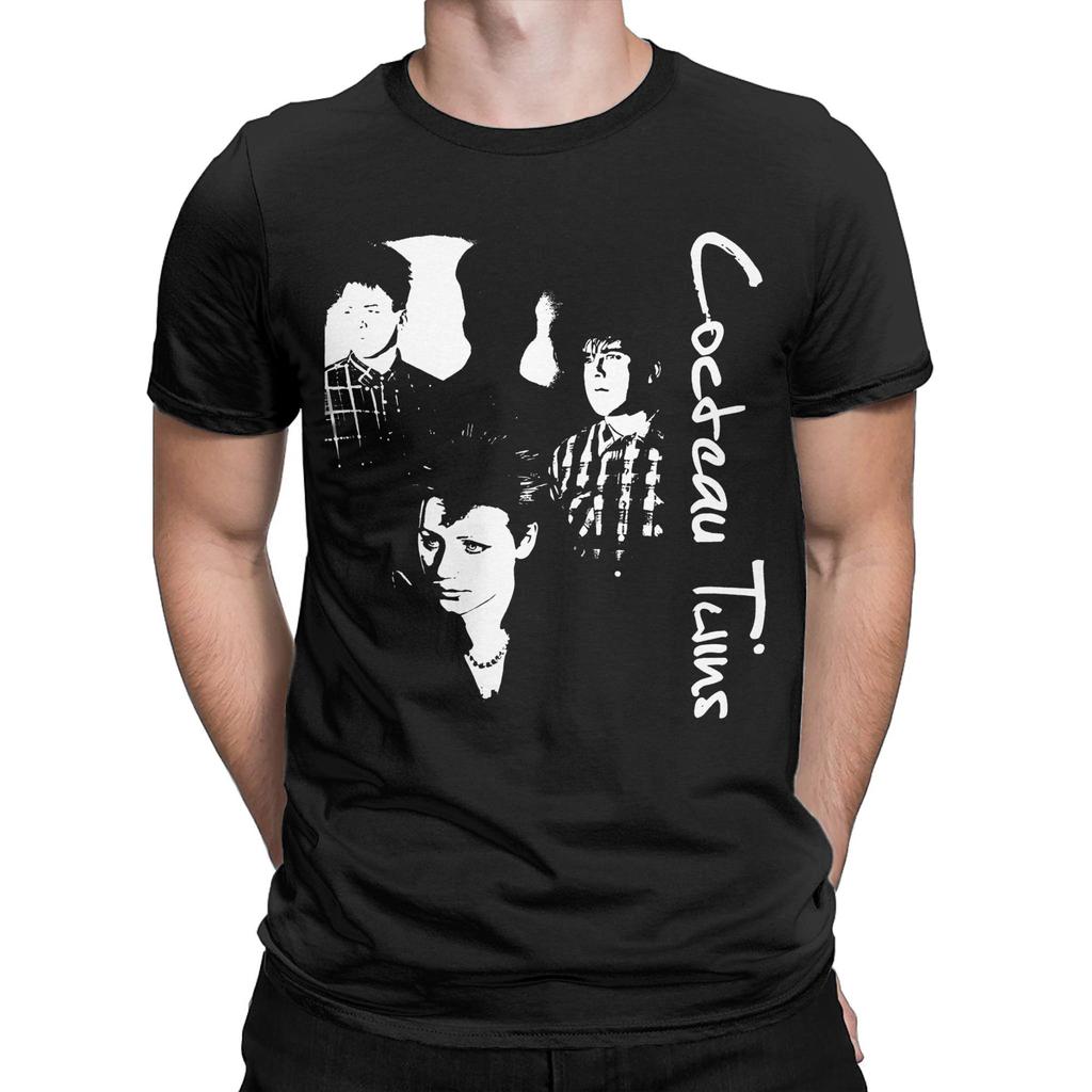 Mens Womens Cocteau Twins Band T Shirt Cotton Graphic Printed Tee Shirts  Top Clothing