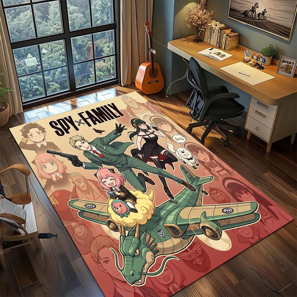 SPY×FAMILY Carpet Floor Mat Home Room Decor Gamer Bedroom Washable Non Slip Large Area YUN6512