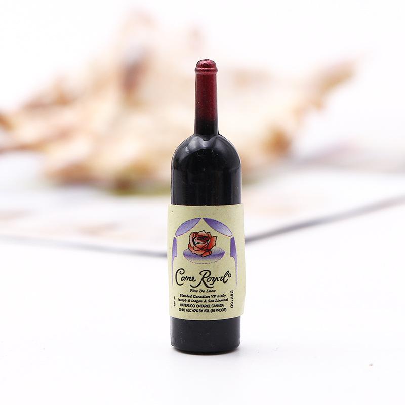 12Pcs Dollhouse Wine Bottles For Mini Red Wine Bottles Miniature Drink Bottles Kitchen Accessories For Dollhouse Decors