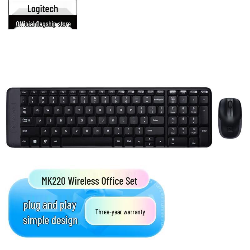 

Logitech MK220 Wireless Keyboard and Mouse Combo