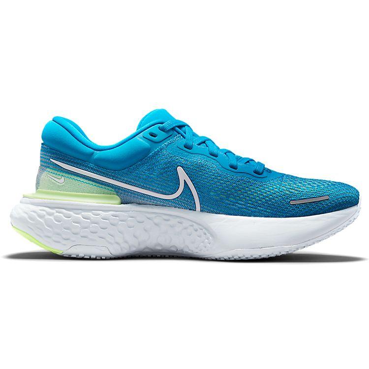 Nike ZoomX Invincible Run Flyknit Kék Orbita Lime Izzás Férfi Sneakerek Futballszürke Fehér CT2228-401