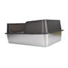 Stainless Steel Litter Box High Sides Anti Splashing Easy To Clean Enclosed Cat Litter Box for