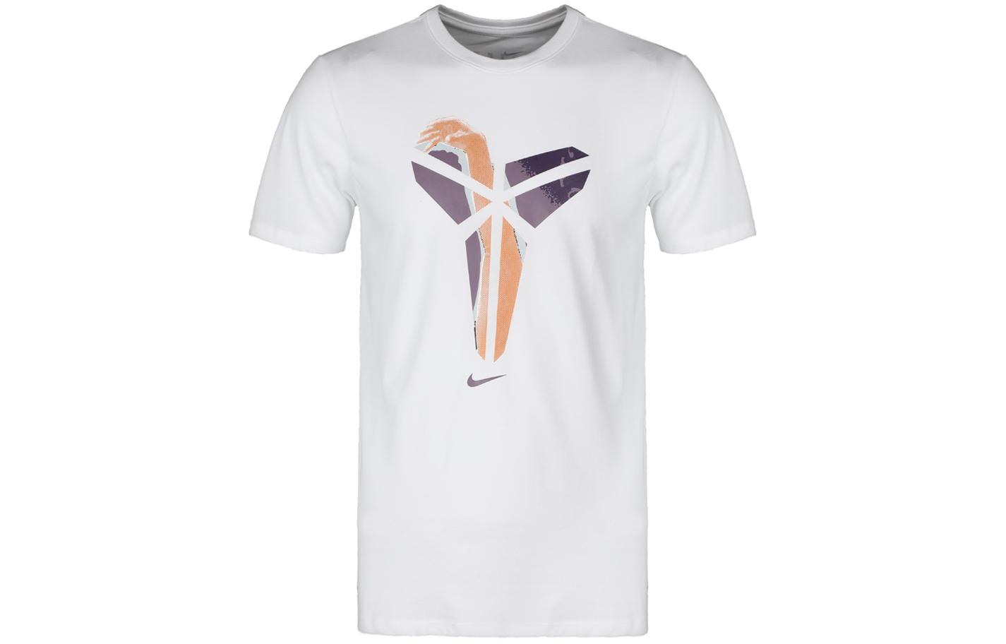 

Nike T Shirts Men s White Crew Neck Moderate Straight Fit AR1472-100 XXL