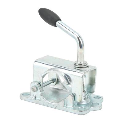 Kolo přívěsu Litinová svěrka Litinová svěrka Pozinkované železo Podpěra kola přívěsu Zvedák Dělená litinová svěrka pro průměr potrubí 48 mm