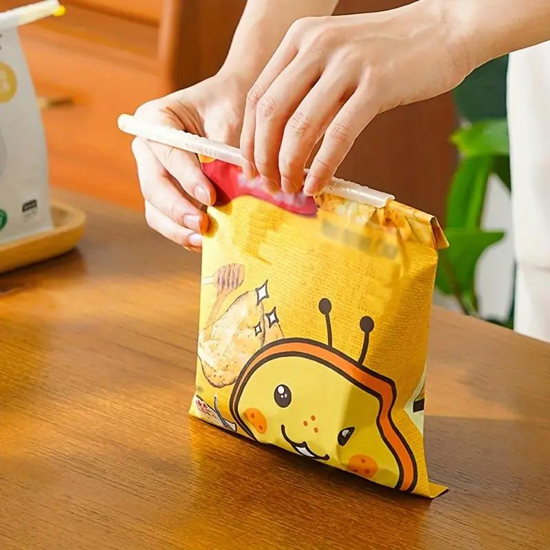 5/3/1PCS Multifunctional Food Fresh-keeping Sealing Clip Moisture-proof Sealing Clip Snack Sealing Stick Tea Sealer Candy Color