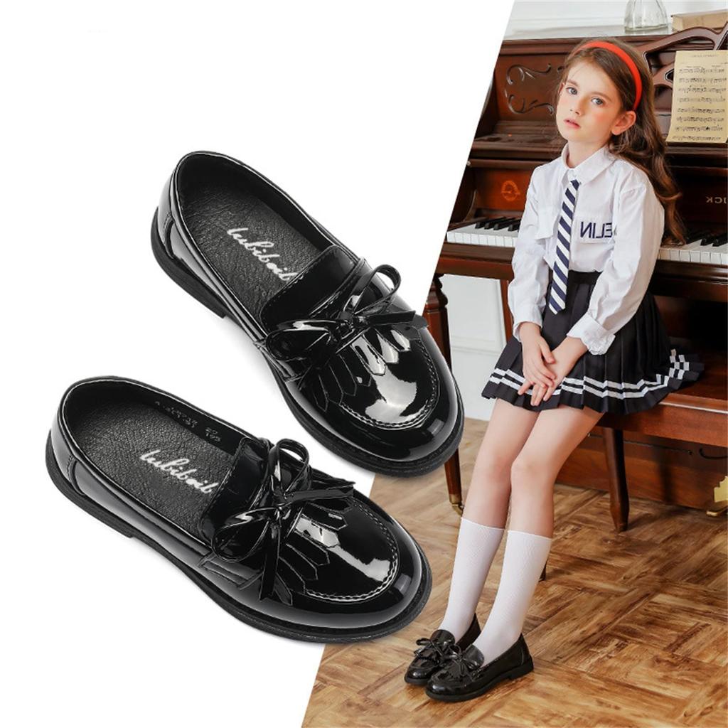 PPXID Slipper für Kleid Formal 20cm [PPXID] Kinder, Mädchen, Schuhe, Kinderschuhe, Schleife, Lackleder, Niedlich, Leicht, Schuhe, Schule, Hochzeit, Rezital,