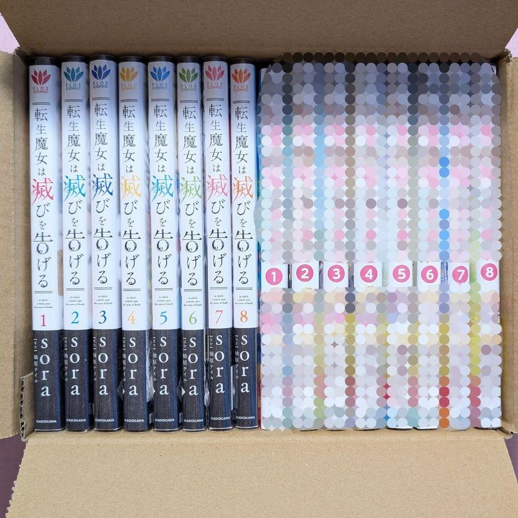 [USED] Complete Set of The Reincarnated Witch Heralds Destruction, Volumes 1-8, with Animate Bonus