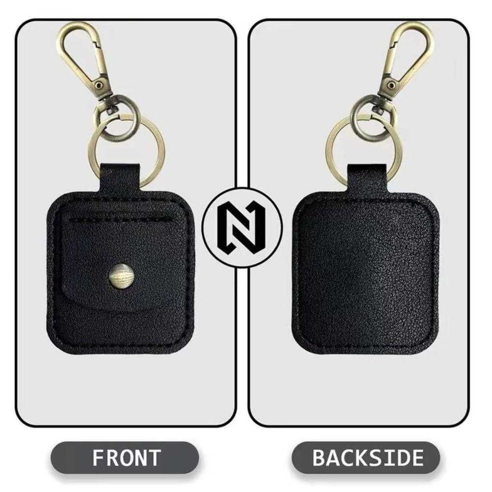 PU Coin Holder Key Ring Portable Mini Wallet Lightweight Leather Ring Jewelry Pouch Storage