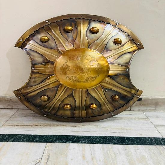 Medieval Trojan War Shield Achilles Spartan Armor, 60.96 cm Steel Cosplay