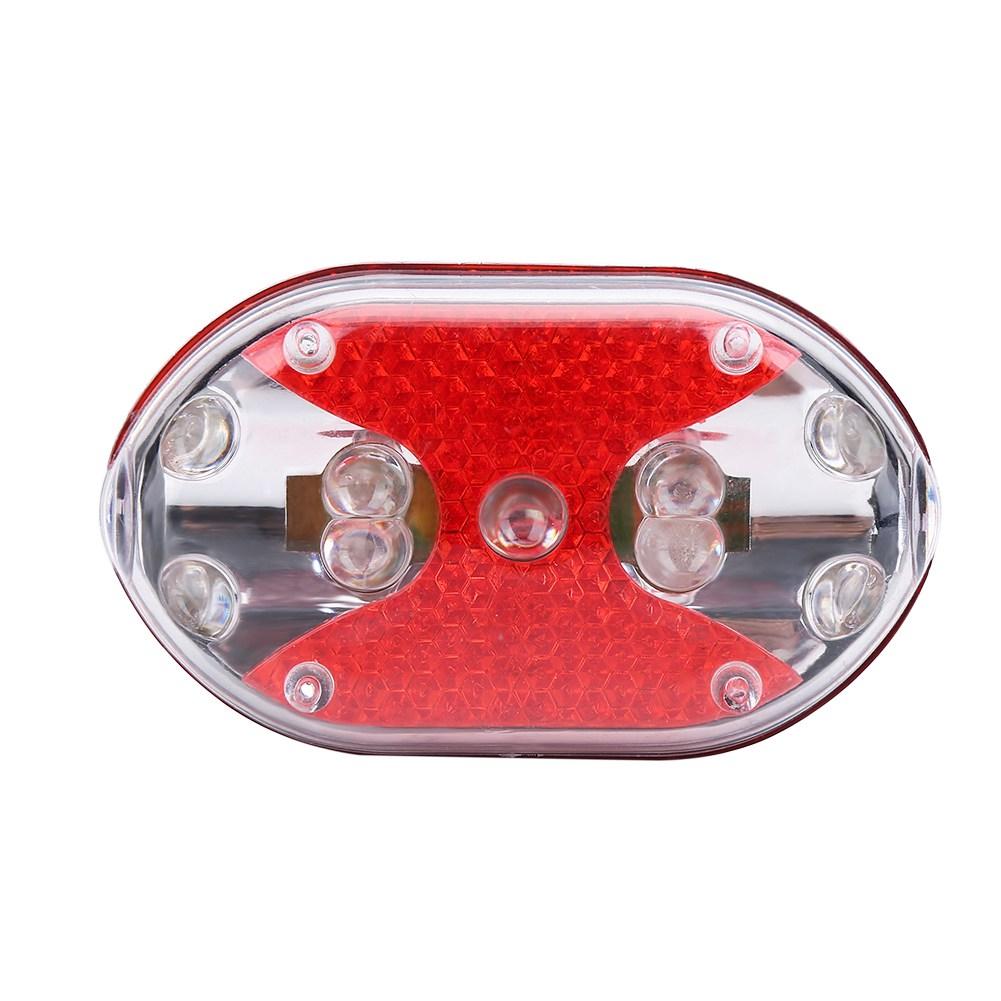 Outdoor LED Bike Rear Saddle Lamp Tail Safety Warning Red Light (Red)