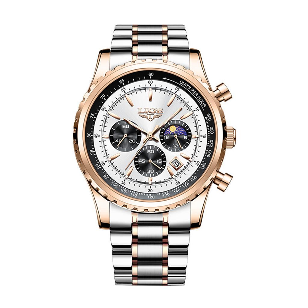 Men's Waterproof Luminous Running Alarm Clock Watch